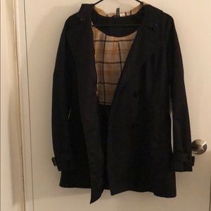 Black H&M trench coat